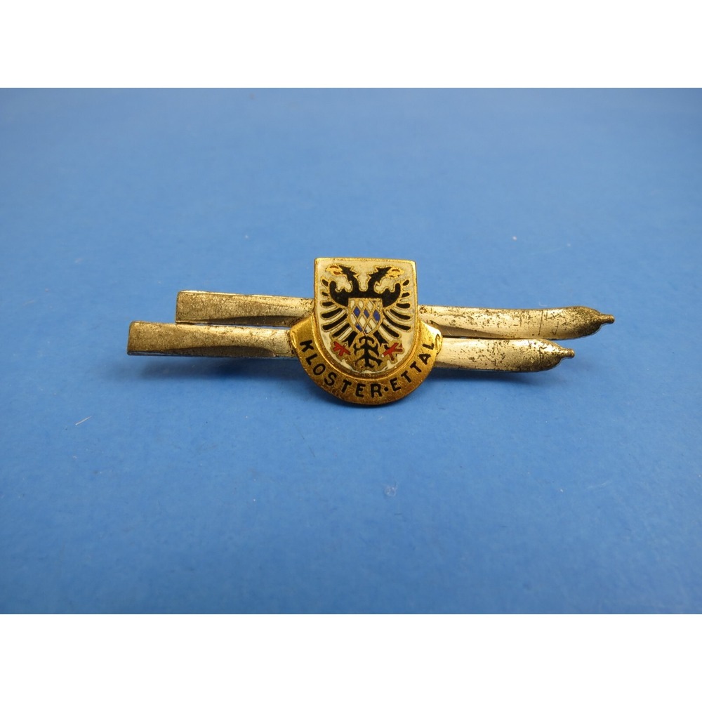 Vintage Kloster Ettal German Ski Pin Souvenir Germany Enamel Badge